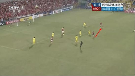 图8 恒大前场传递