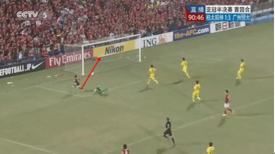 图17 穆里奇推空门 