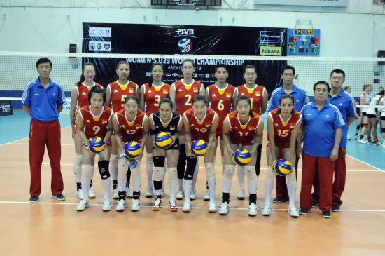 U23中国女排全家福