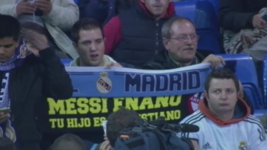 皇马球迷抨击梅西