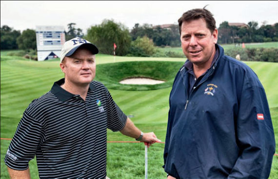 佘山设计师尼尔-哈沃斯(右)与N&H执行董事、首席设计师布莱特-莫格