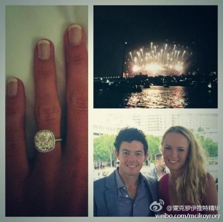 小麦晒出订婚钻戒