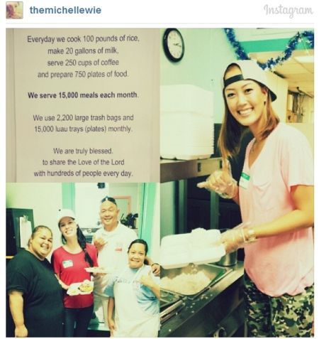 魏圣美为流浪汉准备食物