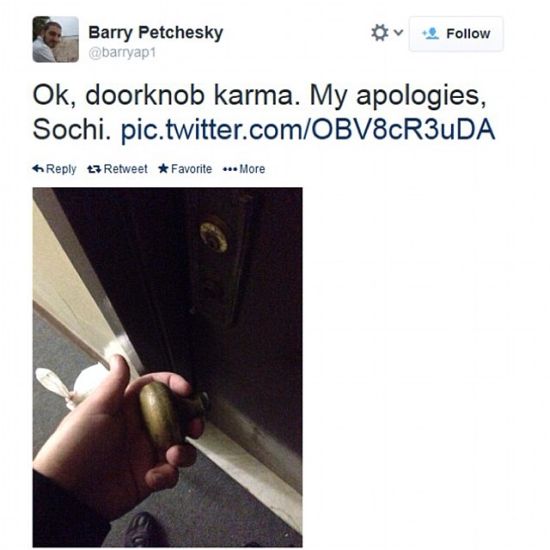 门把手一拉即掉