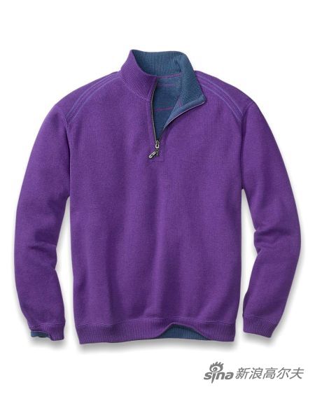 Tommy Bahama 紫色运动毛衣