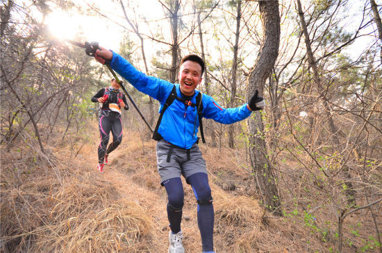 越野跑过程中，愉悦感往往不期而至。俗称，跑嗨了。摄影：于峰