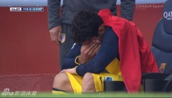 迭戈-科斯塔在场边痛哭