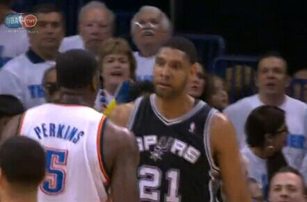 邓肯怒视帕金斯