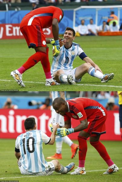 恩耶亚马“调戏”梅西