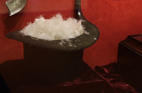 一整顶绅士礼帽的鹅绒才够做一颗鹅羽毛皮革球