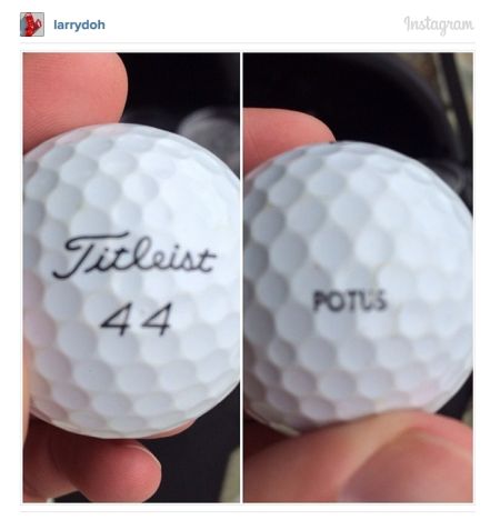 奥巴马的遗失球照片