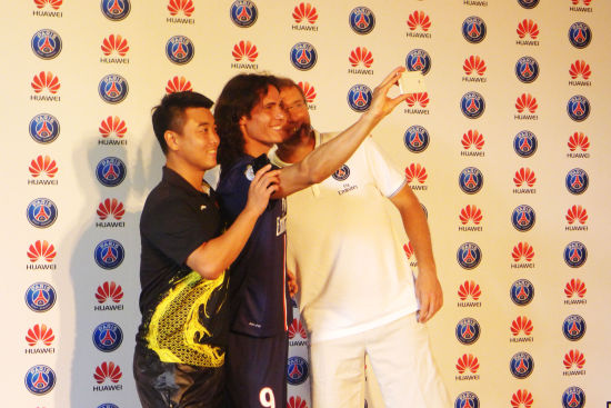 王皓、卡瓦尼、布兰科自拍