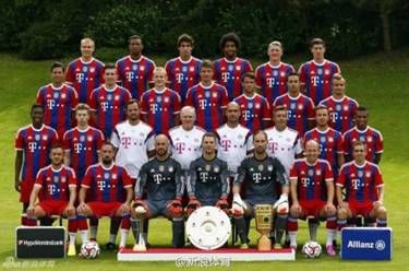 拜仁新赛季全家福