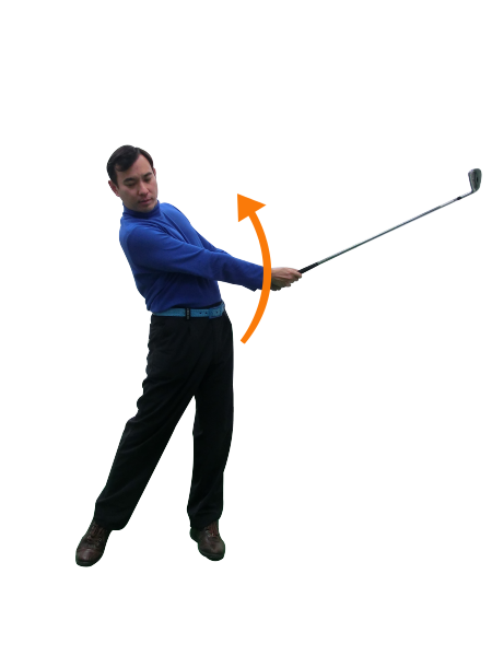 伸展胯部(见图4)防止左曲球