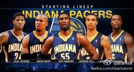 步行者五虎伤四！