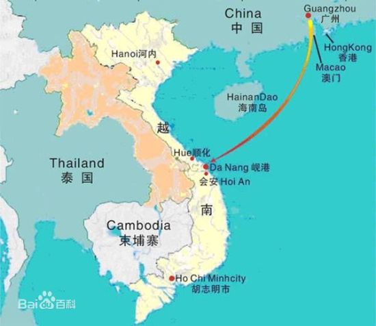 岘港地理位置图