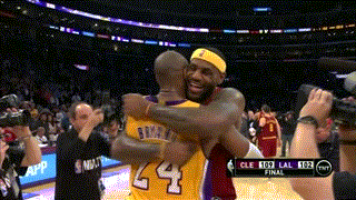 詹姆斯与科比赛后对话