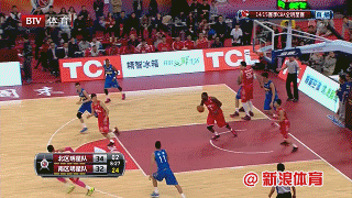 郭艾伦这一扣勉强算进