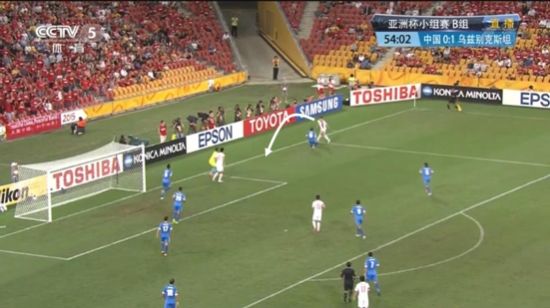 图7 武磊头球回摆