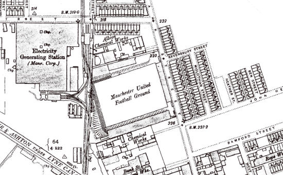 昔日银行街球场周边地图
