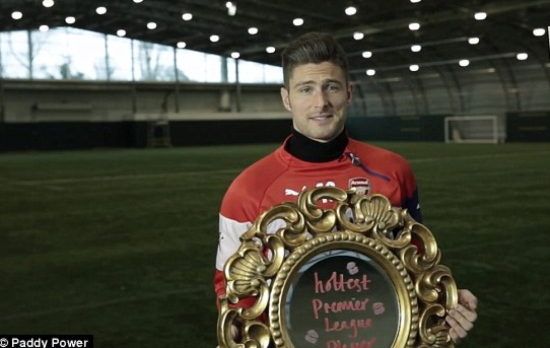 吉鲁获评英超最性感