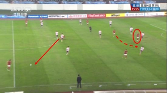 图7 黄博文困难情况下转移，高拉特横向移动