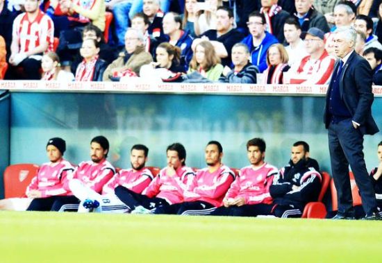 皇马的替补席攻击力不足