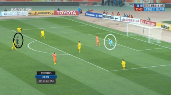 图4 在杨旭的逼迫下，菅野孝宪再度持起皮球