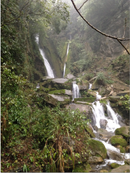 沿途各种姿态的瀑布，美爆了。