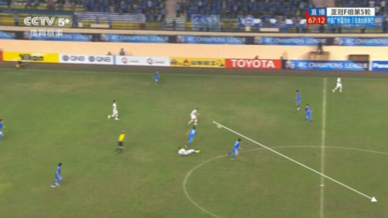 图20 回做之后马上斜传