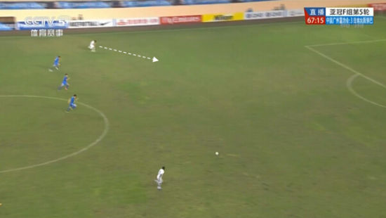 图21 富力的后场形成开阔地