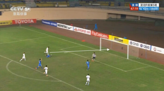 图23 阿部浩之推射破门