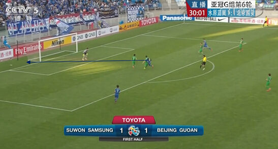 图16 莱奥侧身凌空抽射