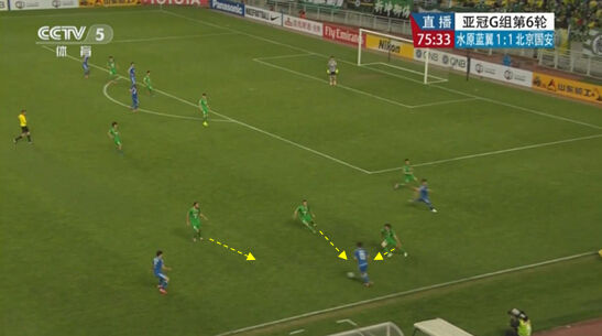 图19 三人准备合围