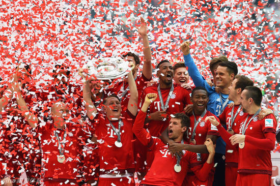 拜仁获得德甲冠军