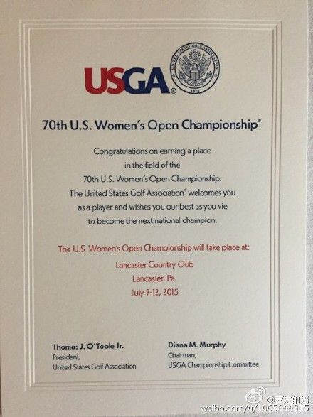 何沐妮微博上晒的大满贯参赛卡