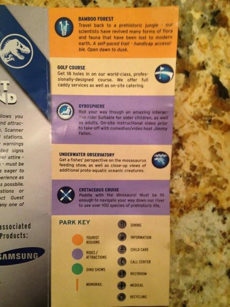 宣传手册中对高尔夫球场的“描述”