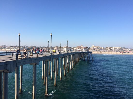 亨廷顿海滩上美丽的PIER(码头)。