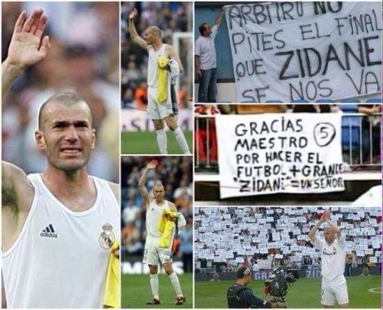 齐达内挥泪告别伯纳乌