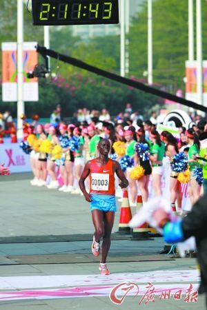 级高手谁创广州马拉松新纪录，达标可奖4万美元。