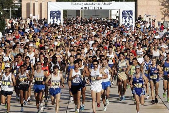 雅典马拉松。