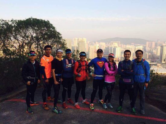 2015年1月10日越野跑。