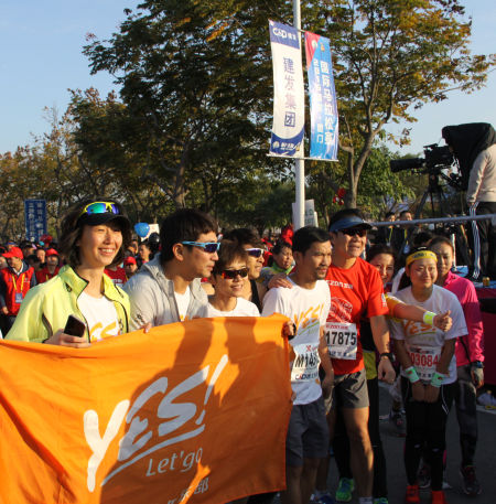 2015厦马赛前合影。