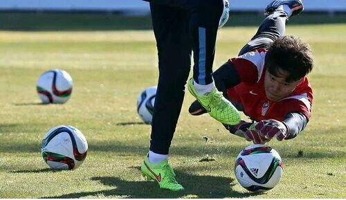 陈钊亮相马竞B队