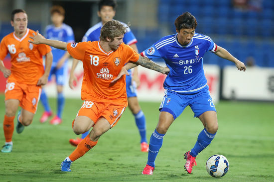 布里斯班狮吼3-3战平水原三星