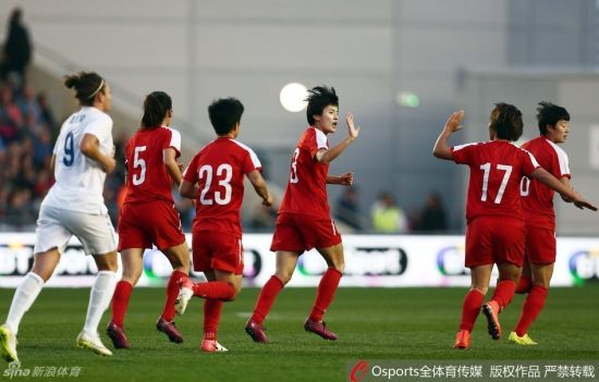 王珊珊为中国女足扳回一分