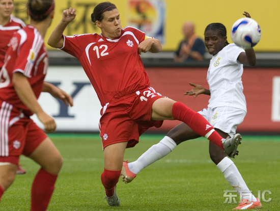 图文女足世界杯加拿大40加纳加拿大的普林茨