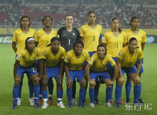 图文-[女足世界杯]美国vs巴西 巴西女足首发11人