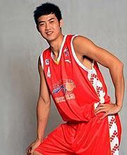 浙江队大前锋丁锦辉