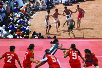 印度人闲暇时光靠卡巴迪度过。 